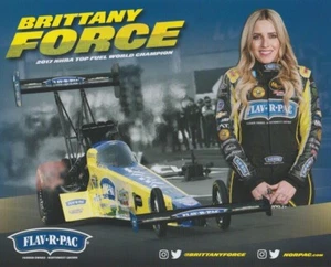 2022 Brittany Force Flav-R-Pac Top Fuel NHRA Hero Card - Picture 1 of 2