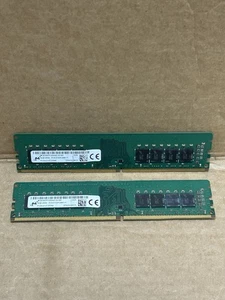 Micron 16GB (2X8GB) DDR4 PC4-2133P-UBB-11 MTA16ATF1G64AZ-2G1B1 PC4-17000 - Picture 1 of 8