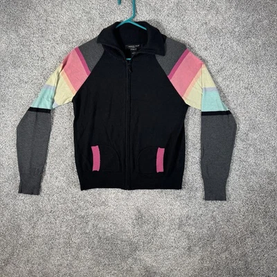 Chaqueta de seda August L bloques de colores retro dopamina ropa de calle informal artística juguetona Foto 1 de 4