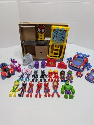 Spidey and His Amazing Friends Hulk’s Smash Yard Preescolar Juguete Estatuillas Vehículo Foto 1 de 4