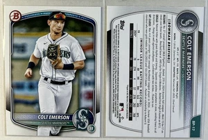2025 Bowman Baseball Prospects Paper BP-17 Colt Emerson, Seattle Mariners - Picture 1 of 1