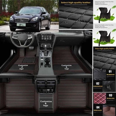 For Infiniti M Car Floor Mats Custom Waterproof Luxury Carpets Auto Liner Foto 1 de 4