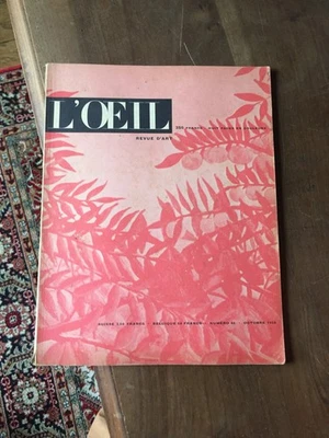 REVUE ART L OEIL  46 1958 henri rousseau  blancs vus par les jaunes jean prouve - Photo 1/2