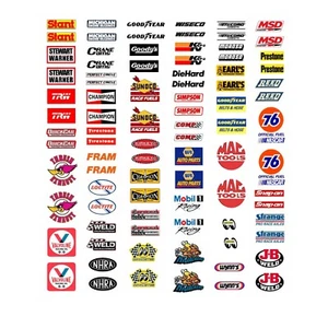 Fender Sponsors for Drag or Nascar 1/24 scale Auto World AFX Tyco Aurora - Picture 1 of 1