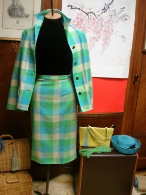 💙💚Vintage MOD 1960's Pendleton 2~Piece Skirt and Jacket~Super Cute!💚 - Image 1 of 4