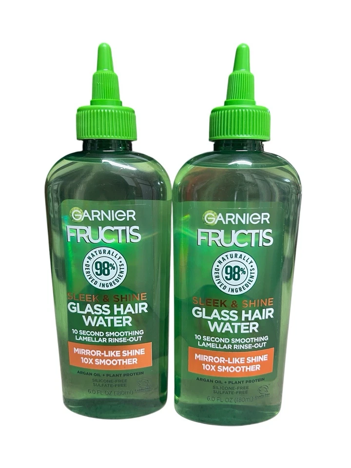 Garnier Fructis Sleek & Shine GLASS HAIR WATER Lamellar Rinse-Out 6.0 fl oz