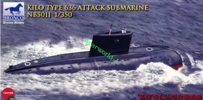 BRONCO NB5011 1/350 Scale Kilo Type 636 Attack Submarine Model Kit - Image 1 of 4