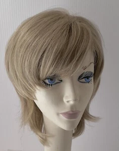NWT JACQUELYN Wig HUMAN HAIR Blend ALEXI 16A ASH BLONDE Monofilament Top - Picture 1 of 5