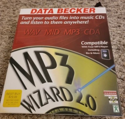 Data Becker MP3 Wizard 2.0 Cd Rom Windows 95 98  - Image 1 of 4