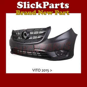 MERCEDES VITO FRONT BUMPER W448 2015 2016 2017 2018 2019 2020 DARK GREY - Picture 1 of 1