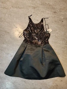 NWT Lauren Ralph Lauren Beaded-Bodice Satin Dress [SZ 14 ] #N827 - Picture 1 of 4