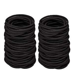 Elastic Hair Bands Rubber Hair Ties For Thick Heavy Curly Ponytail Holder US