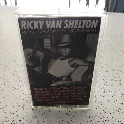Ricky Van Shelton Cassette  Wild Eyed Dream  1987  VG Condition - Image 1 of 4