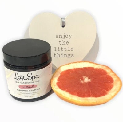 LovaSpa Moisturise exfoliating body scrubs. 60 and 120g in different scents  - Image 1 of 2