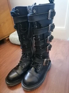 Demonia Bolt 425 Boots, Stiefel, Größe 38, Gothic, Metal, Punk - Bild 1 von 6