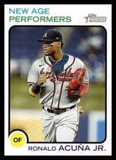 2022 Topps Heritage Ronald Acuña Jr.  New Age Performers NAP-9 Atlanta Braves