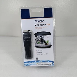 Aqueon Small Aquarium Fish Tank Submersible Mini Flat Heater Up to 5 Gallon Aqua - Picture 1 of 14