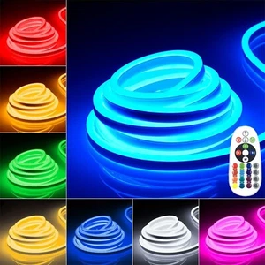 50ft 12V RGB Waterproof LED Neon Strip Lights Commercial AD Sign Boat Car Decor - Picture 1 of 20