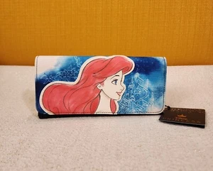 Loungefly Disney Ariel Sketch Art Little Mermaid Trifold Wallet NEW - Picture 1 of 14