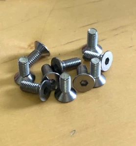 M4 x 10mm Countersunk Flat Head Hex Socket Stainless steel Screw Bolt Pack of 10 - Picture 1 of 1