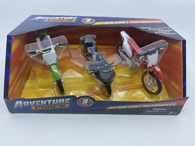Adventure Force 3-Pack Die-Cast 2 Wheelers 1:18 Replica 4'' Motorcycles Toys KTM - Image 1 of 4