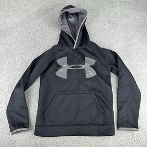 Under Armour Boys Hoodie Sweatshirt Ymd Storm Fit Black Youth Medium - Picture 1 of 11