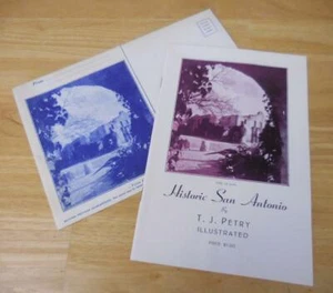 Historisches San Antonio Alamo Texas 1953 Souvenir 32-pg Buch von TJ Petry + Umschlag - Bild 1 von 10