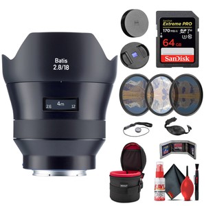 Zeiss Batis 18mm f/2.8 Lens for Sony E Mount (2136-691) + Deluxe Kit