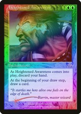Heightened Awareness FOIL Prophecy NM Blue Rare MAGIC GATHERING CARD ABUGames