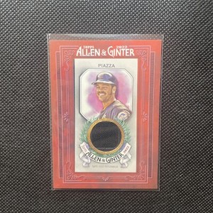 2022 Allen and Ginter Mini Framed Relic #MFR-MP Mike Piazza New York Mets Jersey