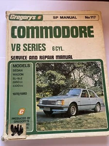 Gregorys No 117 SP Manual Commodore VB Series 6 Cyl Hardcover Book - Bild 1 von 10