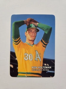 KEN HOLTZMAN 1987 MOTHER'S COOKIES BASEBALL CARD #11 OAKLAND ATHLETICS - Picture 1 of 2