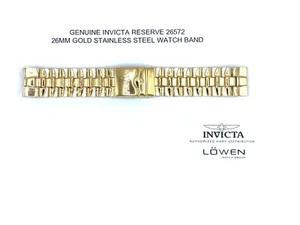 Authentic Invicta Reserve 26572 Gold Stainless Steel 26MM Watch Band - Picture 1 of 3