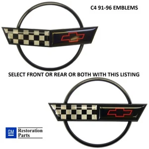 Corvette C4 91-96 Nose Hood Emblem Gas Lid Emblem or Both  - Picture 1 of 8