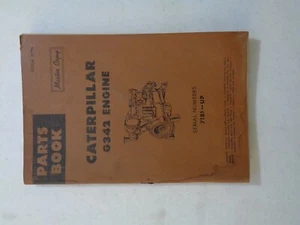 1962 Vtg Caterpillar Tractor Master Parts Book Catalog G342 Engine N1 - Picture 1 of 9