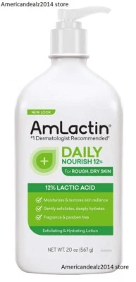 Amlactin Loción Corporal Hidratante, 20 Onzas, Loción Hidratante No Grasa NUEVO Foto 1 de 4