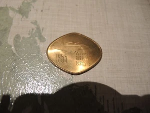 Vintage Brass Spinner Advertising Token: 1955 Motorama General Motors (GM)  - Picture 1 of 3