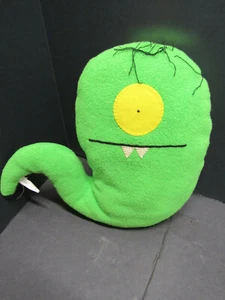 OLD ORIGINAL 14" GREEN 1 EYE UGLY DOLL STUFFED ANIMAL SOFT TOY - Picture 1 of 2