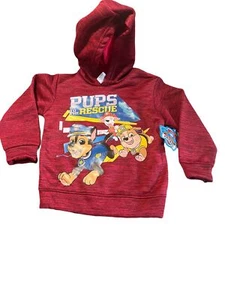 Paw Patrol Hoodie Sweatshirt. Kids Size 5 Maroon - Picture 1 of 6