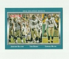 2006 Topps Total BLUE PARALLEL # 386 Sullivan, Bryant & Melton SAINTS