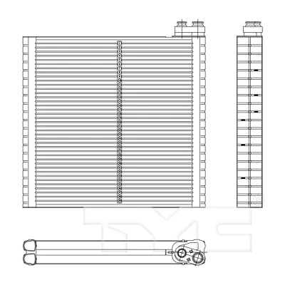 Núcleo evaporador de aire acondicionado TYC para RLX, RL, RX350, RX400h, RX330 97212 Foto 1 de 4
