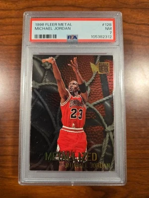 1996 Fleer Metal Michael Jordan PSA 7 - Image 1 of 2
