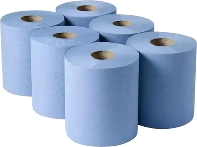 Pack of 6 Center Feed Tissue with 2ply Kitchen Paper Rolls - Next Day Delivery - Image 1 of 2