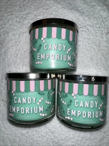 Candy Emporium 3 Wick Candle Lot ×3 Bath & Body Works NEW - Picture 1 of 12