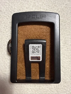 I-Clip Braun Echtleder Kartenetui Geldbörse Tasche - Bild 1 von 4