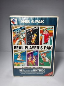 Nintendo NES Game: Real Player's Pack HES LIKE Caltron 6 in 1 COMPLETE - Tested 
