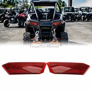 Pair Red Lens Tail Light For 2014-2025 Polaris RZR Turbo 1000 XP 900 S 2412341 - Picture 1 of 22