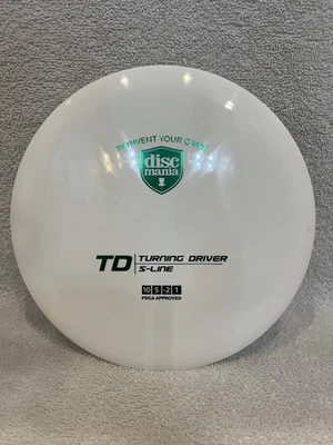 Discmania S-Line TD White 176g Disc Golf Fairway Driver 10/5/-2/1 NEW - Image 1 of 3