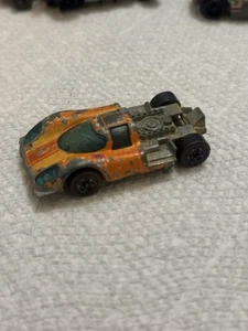 Vintage 1969 Hot Wheels Orange Enamel Porsche 917 Diecast Race Car Parts Repair - Picture 1 of 9