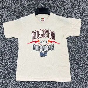 Vintage Hollister Independence Rally Shirt 6-8 Fruit of the Loom Deadstock New - Picture 1 of 7